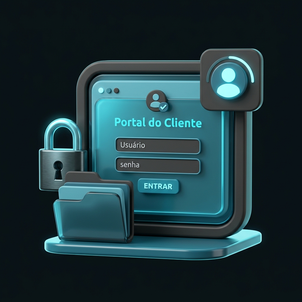 Ícone 3D Portal do Cliente